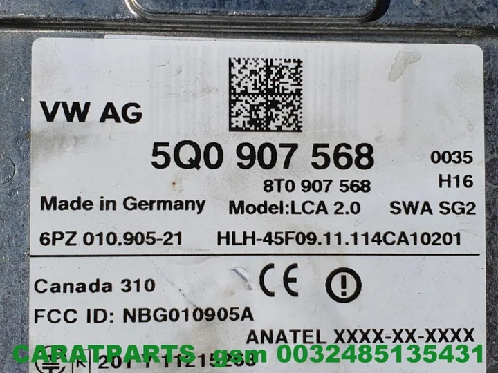 5q0907568-a3-lane-assist-a4-side-assist-module-acc-a5-q5-q3 — foto 2