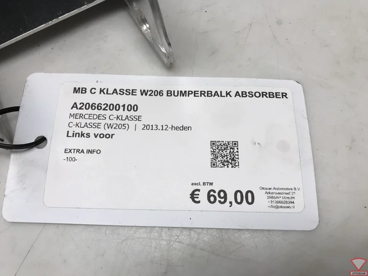mb-c-klasse-w206-bumperbalk-absorber-links-a2066200100 — foto 3