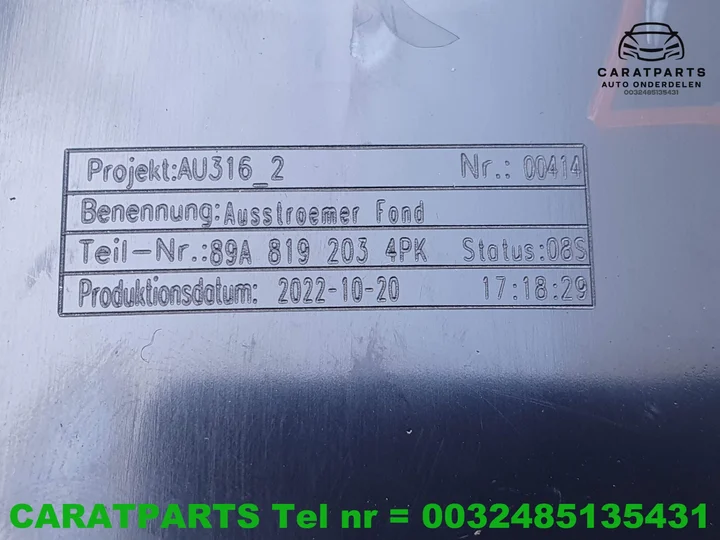 89a819203-audi-q4-e-tron-luchtrooster-q4-ventilatie-rooster — foto 6