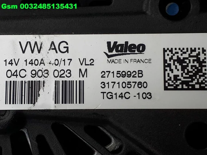 04c903023m-golf-7-passat-dynamo-a3-a1-alternator-q2-q3- — foto 11