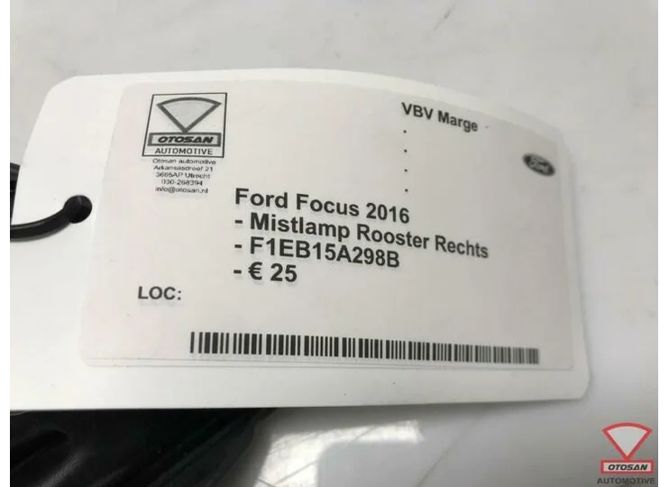 Ford Focus 2016 Mistlamp Rooster Rechts F1EB15A298B