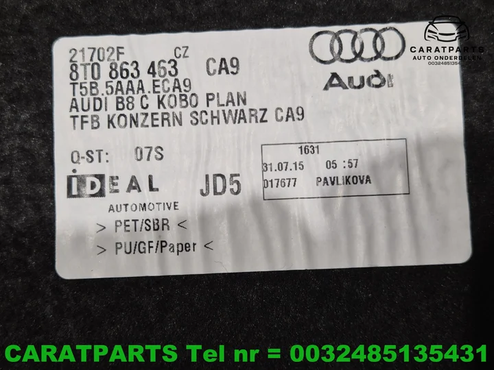 8t0863463-audi-a5-coupe-kofferbakmat-a5-coupe-vloermat-a5 — foto 7