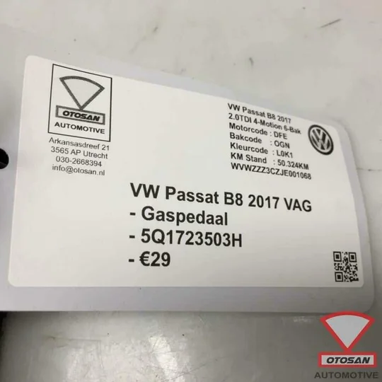 vw-passat-b8-2017-vag-gaspedaal-gas-pedaal-5q1823503h — foto 2