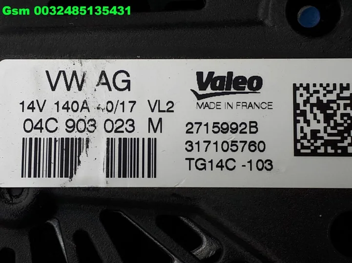04c903023m-golf-7-passat-dynamo-a3-a1-alternator-q2-q3- — foto 10