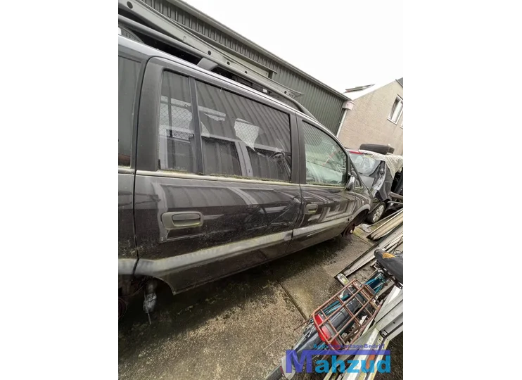 OPEL ZAFIRA A Zwart Z298 Rechts achter deur portier 1999-2005