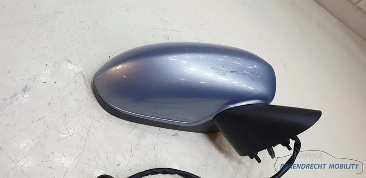 buitenspiegel-opel-corsa-d-5pins-rechts-passagierskant-lichtblauw-origineel-gebruikt — foto 4