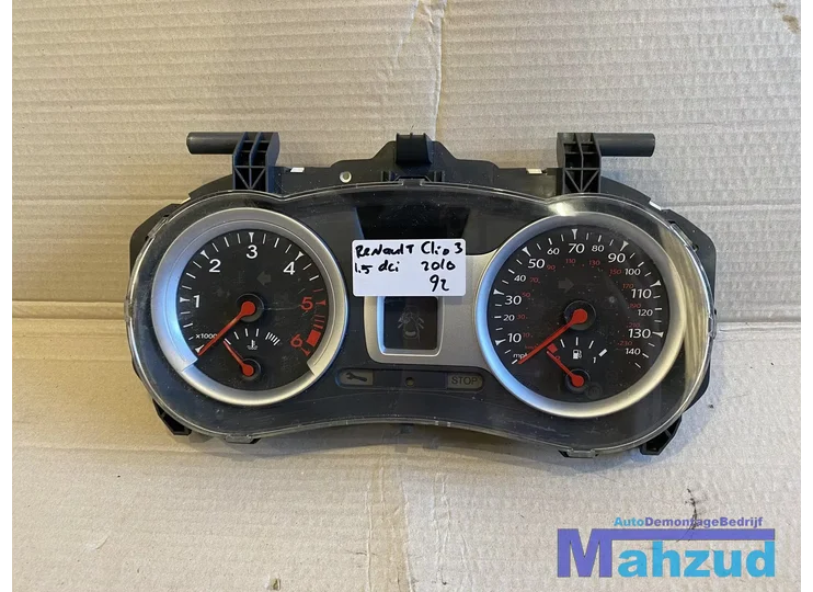 RENAULT CLIO 3 Tellerunit instrumentenpaneel kilomterteller