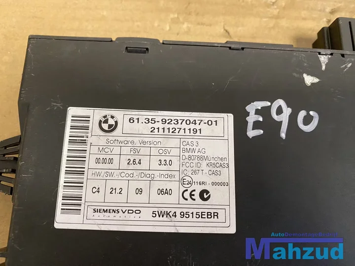 bmw-3-serie-e90-320d-contactslot-met-ecu-bcm-20042012 — foto 2