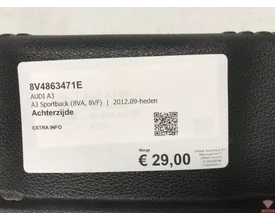 audi-a3-8v-sportback-2015-slotplaat-kofferbak-8v4863471e — foto 2