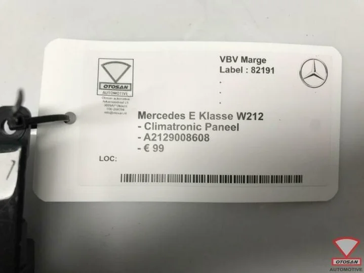 mercedes-e-klasse-w212-climatronic-paneel-a2129008608 — foto 2