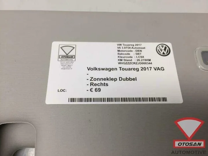 vw-touareg-2017-vag-zonneklep-dubbel-rechts — foto 4