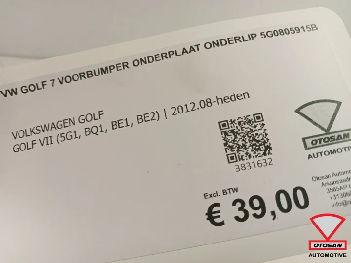 vw-golf-7-voorbumper-onderplaat-onderlip-5g0805915b — foto 3