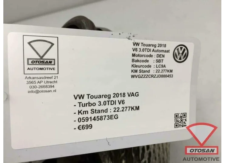 VW Touareg 2018 VAG Turbo 3.0TDI V6 059145873EG