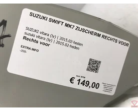 suzuki-swift-mk7-2015-zijscherm-spatbord-rechts-voor-origineel — foto 2