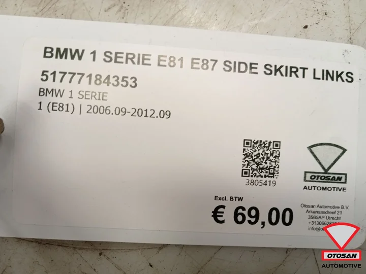 bmw-1-serie-e81-e87-side-skirt-origineel-links-51777184353 — foto 4