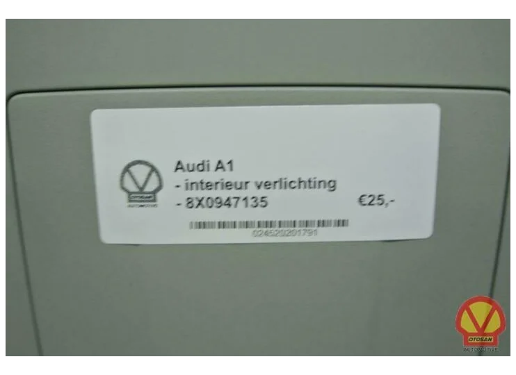 Audi A1 8X0 Interieur Verlichting 8X0947135