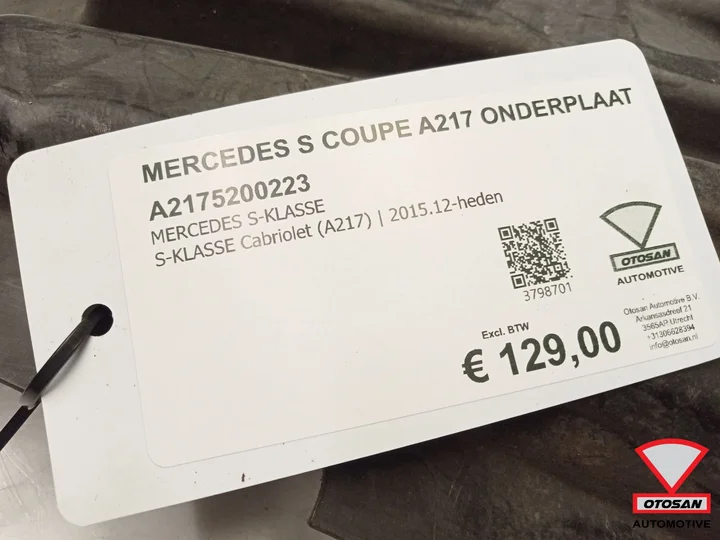 mercedes-s-coupe-a217-onderplaat-bodemplaat-a2175200223 — foto 7