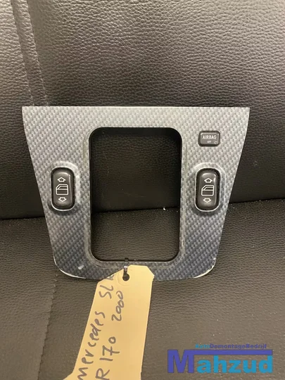 mercedes-slk-r170-grijs-middenconsole-radio-frame-pook-kap — foto 5