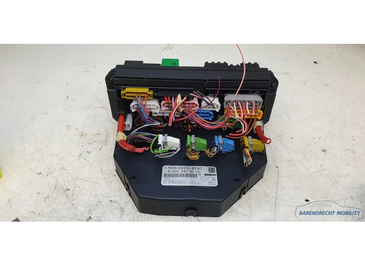 SAM module zekeringkast W204 Mercedes C klasse A2045404350 voorzijde origineel gebruikt 2007 / 2016