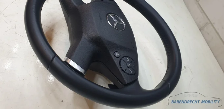 4spaaks-stuurwiel-mercedes-w207-w212-e-klasse-zwart-stuurwielbediening-flippers-airbag-origineel-gebruikt-2009-2014 — foto 11