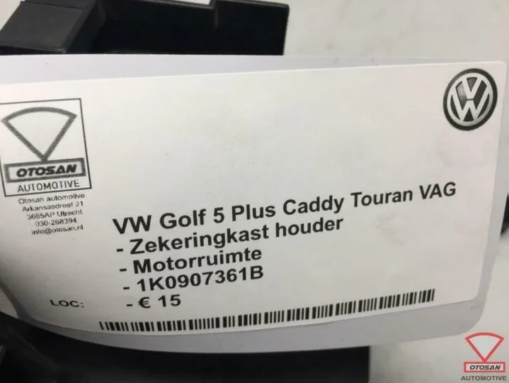 vw-golf-5-touran-caddy-vag-zekeringkast-houder-1k0907361b — foto 3