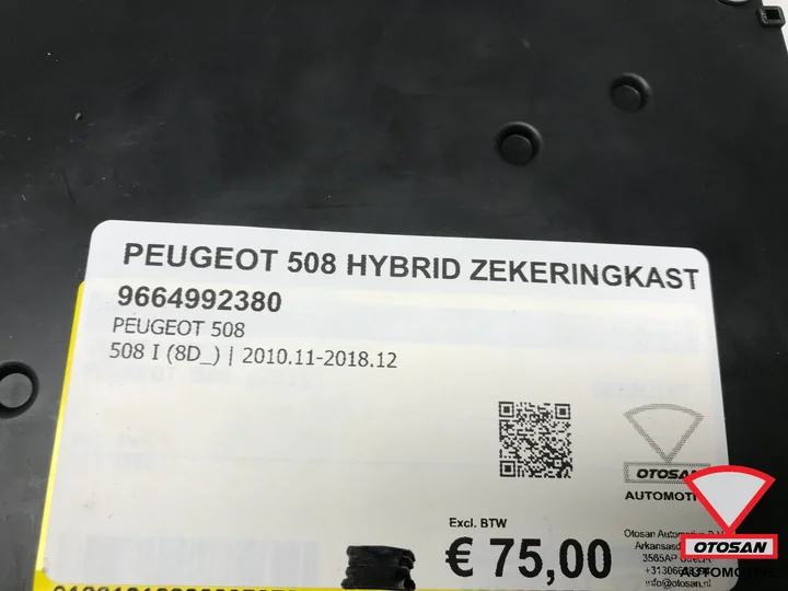 peugeot-508-hybrid-zekeringkast-9664992380 — foto 3