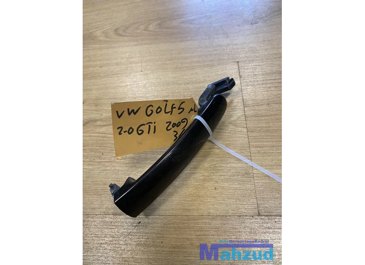 VW GOLF 5 Links 3 deurs Zwart LC9Z Deurgreep buiten 2003-2009