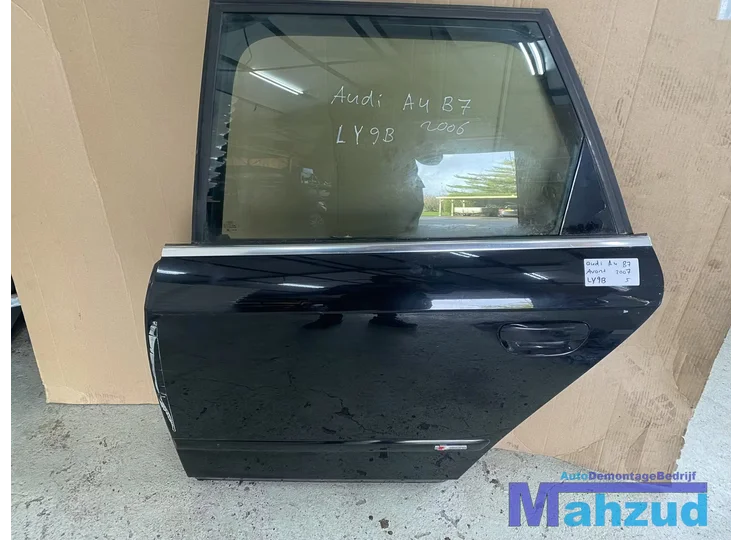 AUDI A4 B7 AVANT Zwart LC9Z Links achter deur portier 04-08