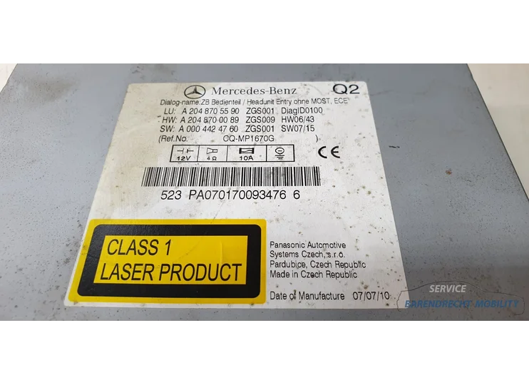 mercedes-c-klasse-c204-w204-s204-navigatie-module-a2048705590-navi-nav-multi-media-multimedia-radio-cd-dvd-gps-stoelverwarming-stoel-verwarming-nette-staat-gebruikt-2011-2012-2013-2014-2015-barendrecht-mobility-service