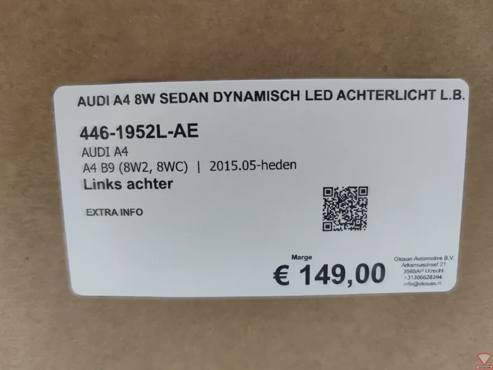 audi-a4-8w-sedan-dynamisch-led-achterlicht-links-buiten-nieuw! — foto 3