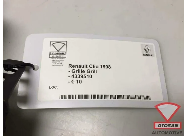 Renault Clio 1998 Grille Grill Nieuw! 4339510
