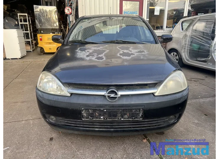 OPEL CORSA C zwart onderdelen DEMONTAGE 2000-2005