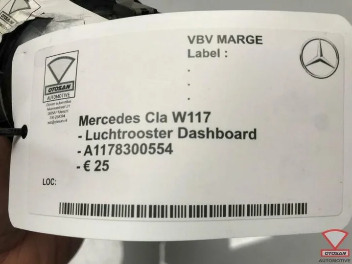 mercedes-cla-w117-luchtrooster-dashboard-a1178300554 — foto 3