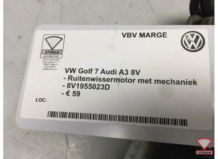 Audi A3 8V VAG Ruitenwissermotor + Mechaniek 8V1955023D