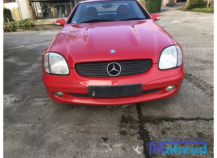 MERCEDES SLK R170 compleet zwart rood leer leder interieur