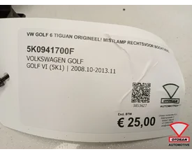 vw-golf-6-tiguan-origineel-mistlamp-rechtsvoor-bochtverl — foto 2