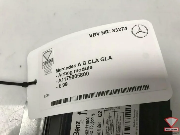 mercedes-a-b-cla-gla-airbag-module-a1179005800 — foto 2