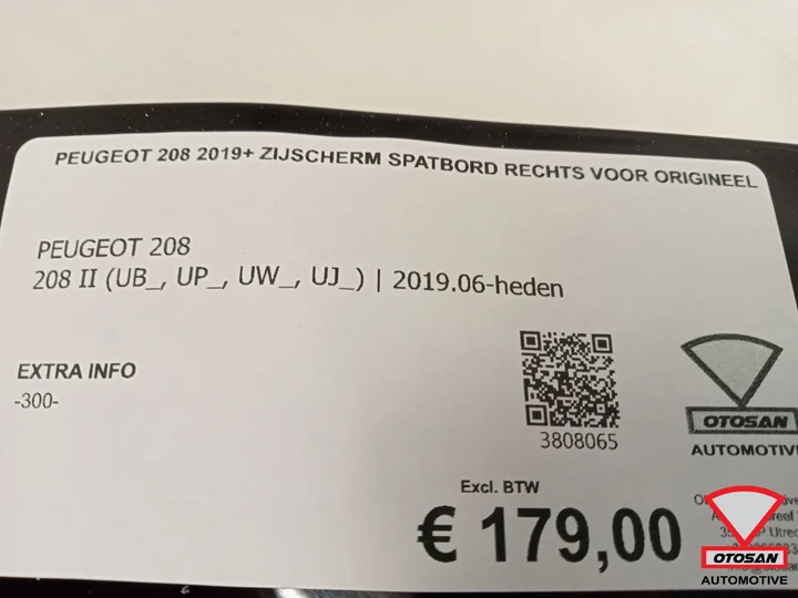 peugeot-208-2019-zijscherm-spatbord-rechts-voor-origineel — foto 4