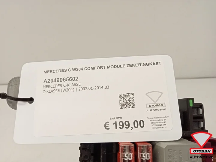 mercedes-c-w204-comfort-module-zekeringkast-a2049065602 — foto 3