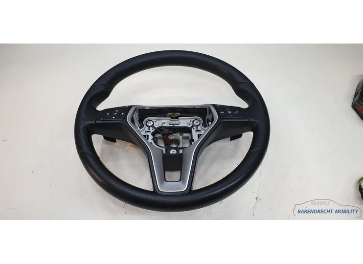 Sports steering wheel E class W212 Mercedes C class W204 W207 leather perforated A2184600618 used original 2008 / 2015