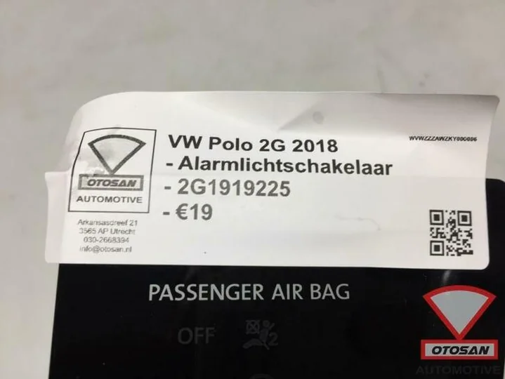 vw-polo-2g-2018-alarmlichtschakelaar-2g1919225 — foto 2