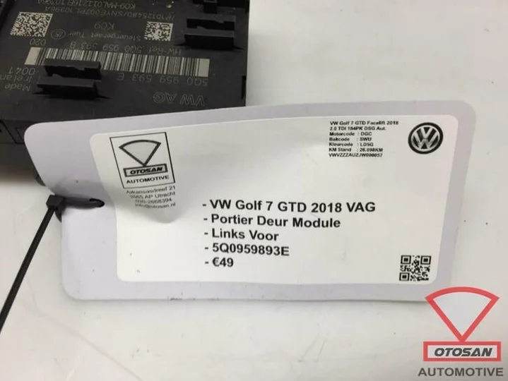 vw-golf-7-gtd-2018-vag-portier-module-links-voor-5q0959893e — foto 2